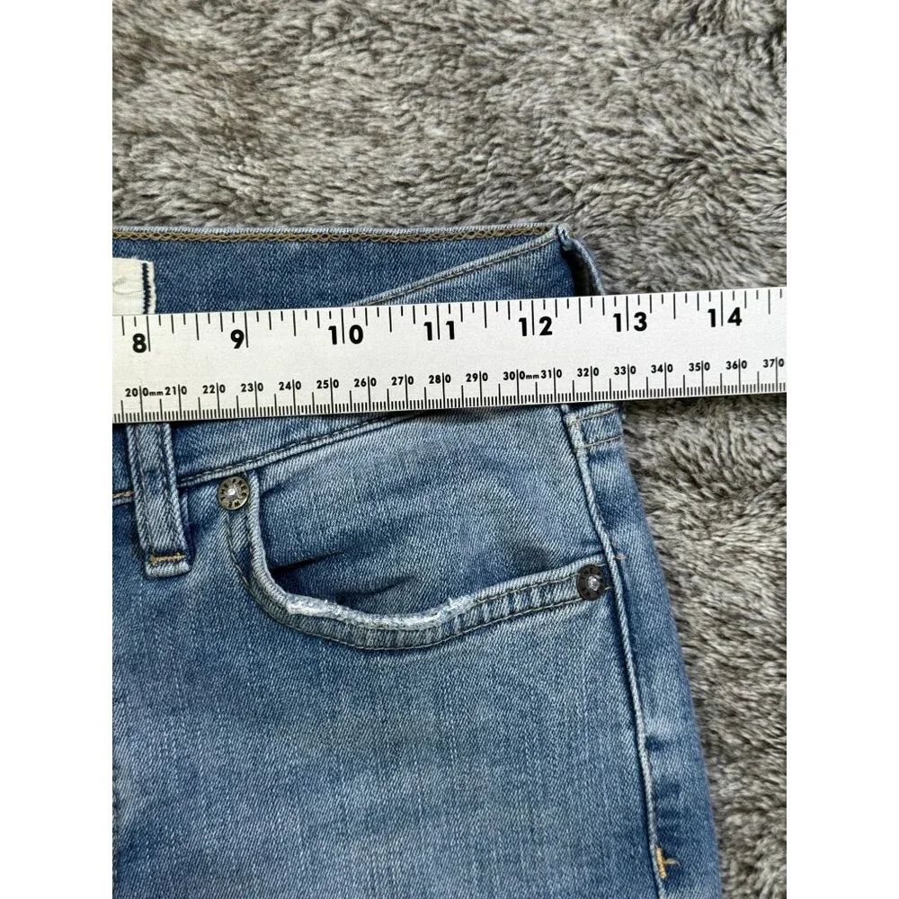Free People Great Heights Frayed Skinny Jeans Sz 25